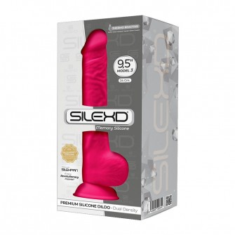 SILEXD Dildo thermo réactif Model 3 9,5" Rose
