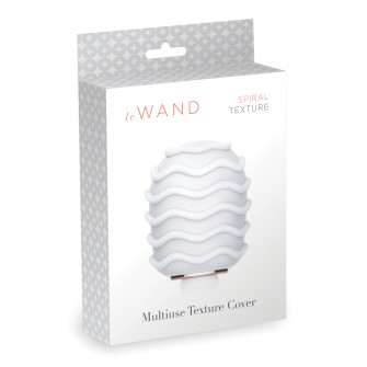 Le Wand embout texturé à spirale blanc