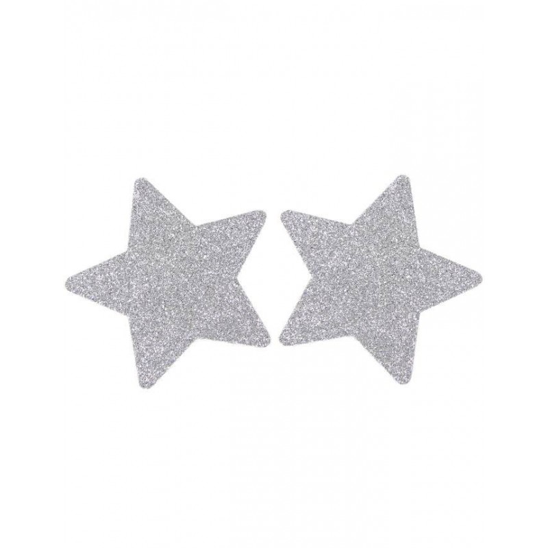 Caches tétons étoiles argentées | Oh Oui!
