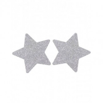 Caches tétons étoiles argentées | Oh Oui!